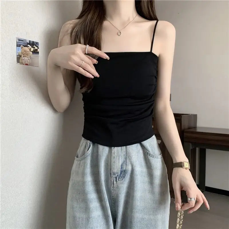2025 Women'S Summer New in Fashion Irregular Dress Matching Set Korean Elegant Short Sleeve Shirt+Strap Skirt Two Piece Suit